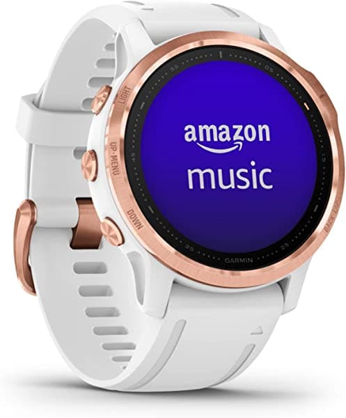 Garmin Fenix 6S Pro oro rosa con banda blanca, reacondicionado 010-N2159-11