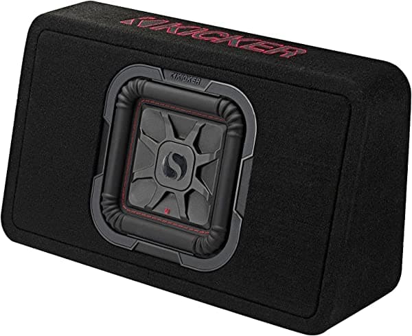 Kicker 46TL7T82 L7T - Caja para subwoofer cuadrada cargada de 8 pulgadas, 2 ohmios, reacondicionado