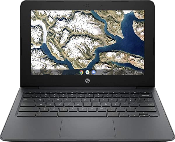 HP Chromebook de 11.6 pulgadas, Intel Celeron N3350 de doble núcleo, Intel HD Graphics 500, 4 GB de memoria flash eMMC de 32 GB + tarjeta micro SD de 64 GB, Bluetooth, cámara web, Wi-Fi, Chrome OS, gris ceniza HP 11.6" Chromebook