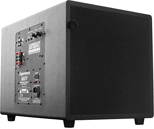 Earthquake Sound Terremoto sonido Supernova Subwoofer con tecnología Slaps 12 pulgadas Negro ceniza MKIV-12