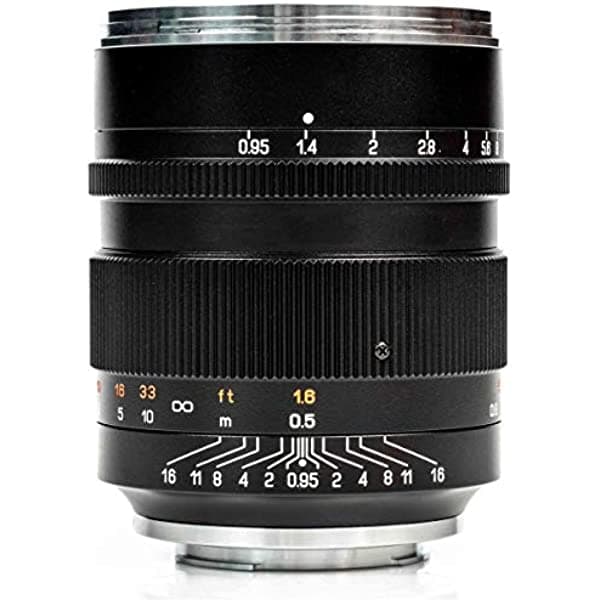 Mitakon Zhongyi Speedmaster - Objetivo para Canon EOS RF (1.969 in, f/0, 95 III), color negro MTK50F095M3RF
