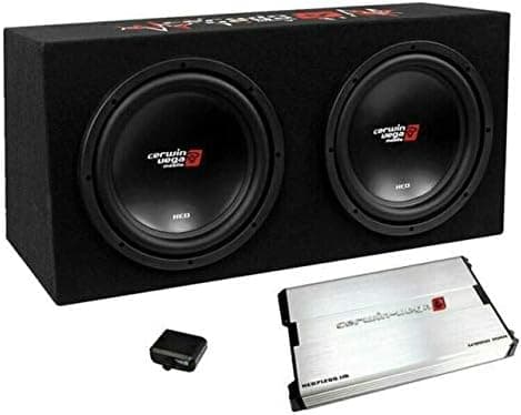 Cerwin-Vega BKX7212S2 3000W Paquete de graves de subwoofer sellado doble - Incluye carcasa cargada con amplificador