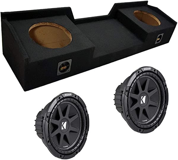 American Sound Connection Combo Kicker compatible con Nissan Titan King 2004-2012, 43C104 Comp C10 Dual 10" caja para subwoofer cargada NSSN2X10_10C10-4-N_10C10-4-N
