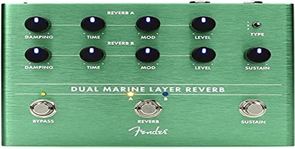 Fender Pedal de reverberación de doble capa marina 234563000