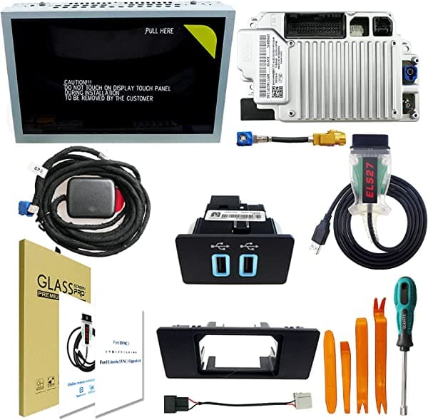 Seekdesi Kit de actualización SYNC 2 a SYNC 3 2022, compatible con Ford Lincoln SYNC 3.4 MyFord Touch (MFT), compatible con Carplay/Personalizar UI, pantalla táctil de 8 pulgadas, módulo APIM GEN IV, antena de navegación GPS, mapa NA 221