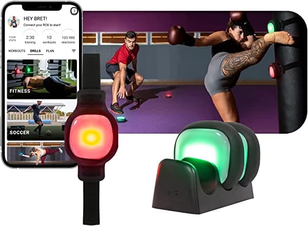 A-Champs ROX Flash Kit de entrenamiento de reflejos, reaccion y cognitivo - Modulos de luz LED con conexion a app inteligente para deporte, fitness, velocidad y agilidad - para entrenadores, gimnasios y atletas individuales