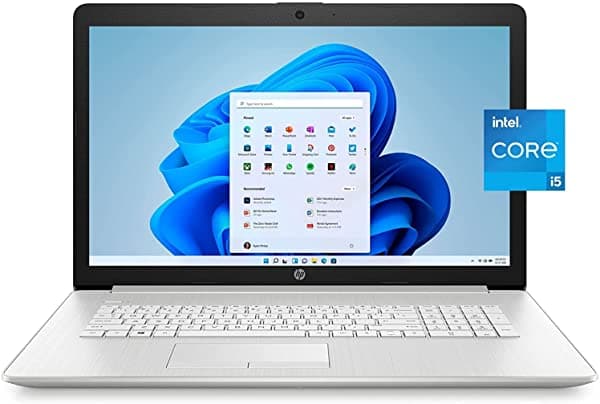 HP 17.3 pulgadas FHD 1920x1080 notebook, 11ª generación Quad-Core Intel i5-1135G7 hasta 4.2GHz, 16GB DDR4, 1TB SSD, Webcam, Bluetooth, teclado retroiluminado, Windows 11 + Accesorios HP 17.3 16GB 1TB SSD