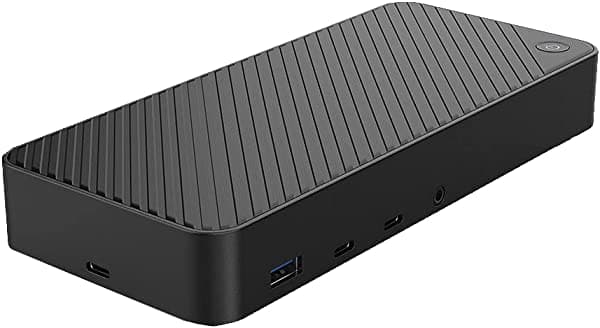 Juiced Systems OctaneDOCK - USB-C | Estación de acoplamiento triple DisplayLink USB-A - Puertos USB-A de 10 Gbps | Puertos USB-C de 10 Gbps | Puerto de displaPort 4K @ 60hz | Triple HDMI 4K | Gigabit Ethernet | Fuente de alimentación de 100 vatios