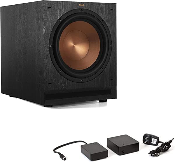 Klipsch SPL-100 paquete de subwoofer activo de 10 pulgadas con adaptador inalámbrico Klipsch WA2 - Ébano SPL-120