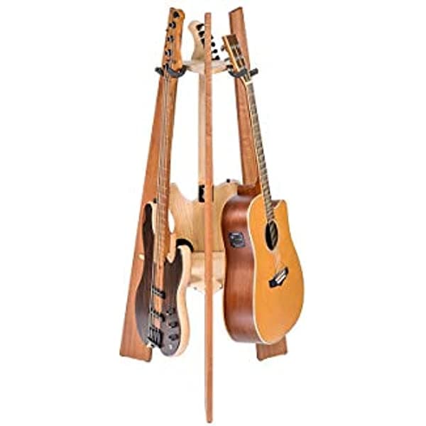 Ruach GR-1 - Soporte para guitarra (3 vías, madera, caoba)