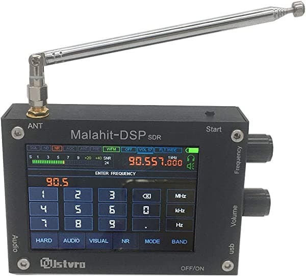 San shen Electronics Malahit DSP SDR Receiver Registro HAM Sonido Nítido Pantalla Táctil LCD 3.5'' 50KHz-2GHz
