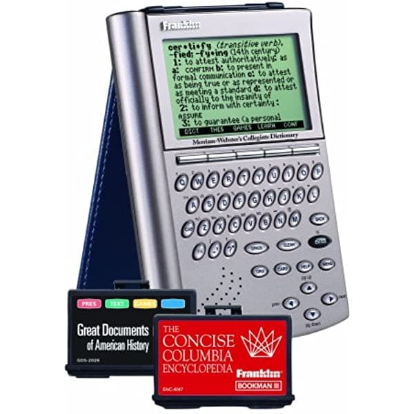 Franklin Electronics scg-1870 Ultimate Portable referencia Suite Speaking Diccionario (scd-1870 + tarjetas de expansión)
