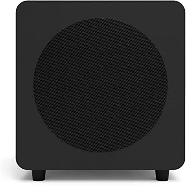 Kanto SUB8VMW Subwoofer con alimentación sellada | Potencia máxima de 300 W | Woofer de 8 pulgadas | Vinilo Negro CA-SUB8VMB