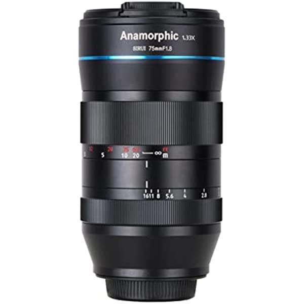 SIRUI Lente anamórfica de 2.953 in F1.8 1.33X S35 (montaje RF) SR75-RF