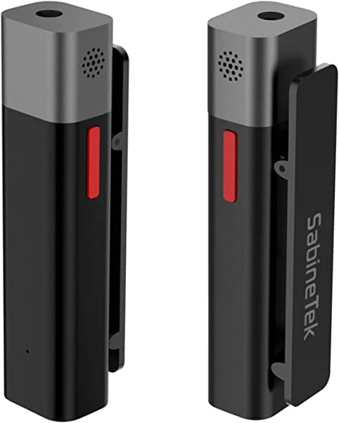 SabineTek SmartMike+ - Micrófono de solapa para Canon, Nikon, Sony, Panasonic, cámara réflex digital, GoPro, teléfono, PC, grabación de Youtuber SCSM-BLPR