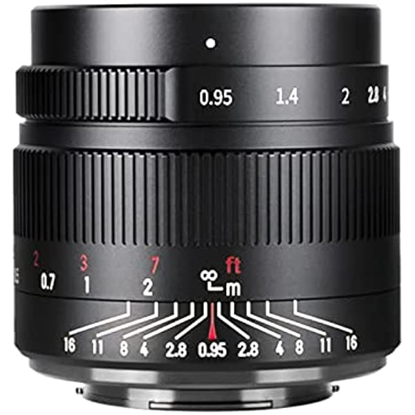 7Artisans - Lente compacta para cámaras Canon Eos-M1 Eos-M2 Eos-M3 M5 M6 M10 M100 M50 de 1.378 in 35mm 0.95