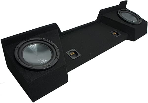 Harmony Audio R104 - Caja para subwoofer doble de 10 pulgadas compatible con Chevy Silverado Ext Cab Truck 2007-2013 HA-SUB-PACKAGE638