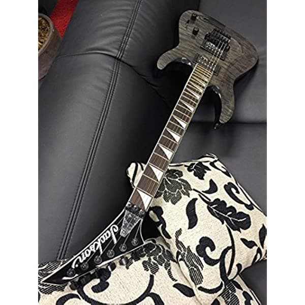 Jackson JS32Q Dinky DKA Quilt Maple Top guitarra eléctrica, Transparente negro, 0 JS Series Dinky Arch Top JS32Q