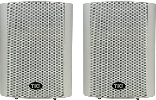 TIC WBP12 5.25" Wi-Fi (2ª generación) y altavoces Bluetooth 5.0 para patio (par), negro (5.25 patio/par/blanco) WBP12W