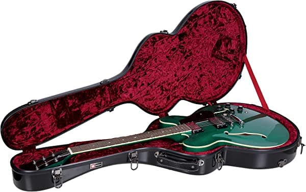 Crossrock 335 - Estuche semihueco para guitarra eléctrica, mochila disponible CRF1000SABK