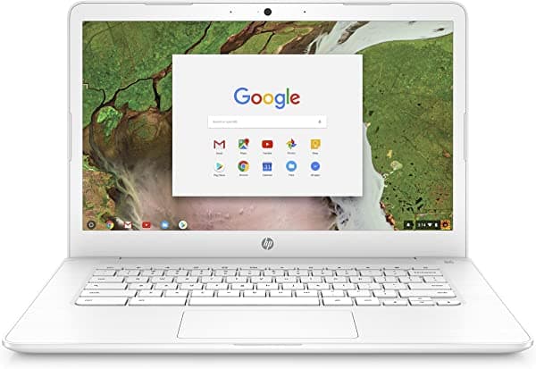 Amazon Renewed HP Chromebook 4 GB de RAM, 16 GB eMMC, con chapado en cromo OS (reacondicionado certificado), Blanco