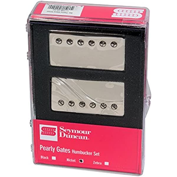 Seymour Duncan Pearly Gates sh-pg1 N/1B Pickup Set cuello y puente níquel 11108-49-NC