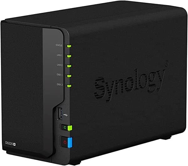 Synology Easy-Tecs - Paquete DS220+ de 2 bahías de 8 TB con disco duro IronWolf de 2 TB DS220+-8tVN