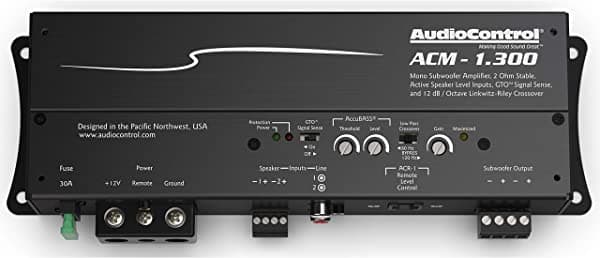 AudioControl ACM-1.300 - Micro amplificador monobloque con Accubass