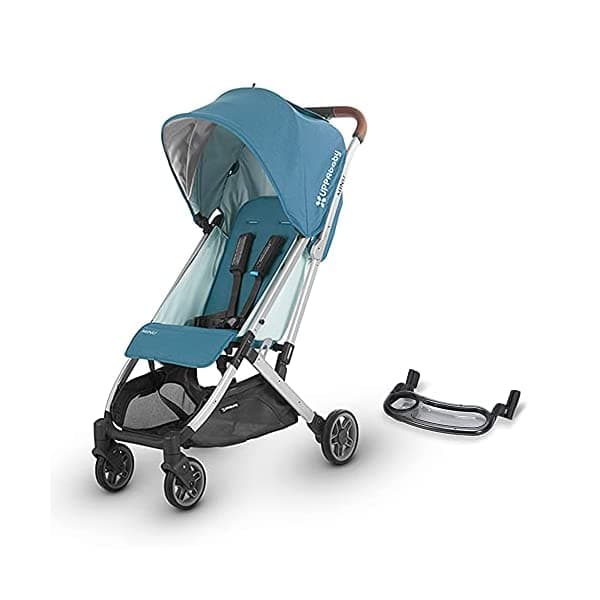 UPPAbaby Minu Cochecito Ryan (Teal Melange/Silver/Saddle Leather) + Bandeja para aperitivos para Minu 0818-MIN-US-RYN/0919-MST-WW