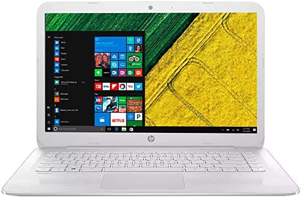 HP Stream Premium - Computadora portátil insignia de alto rendimiento de 14 pulgadas, pantalla Full HD, procesador Intel Celeron N3060, 4 GB RAM, 64 GB eMMC+128 GB microSD cámara web Bluetooth 4.2 1 año Office Windows 10s na