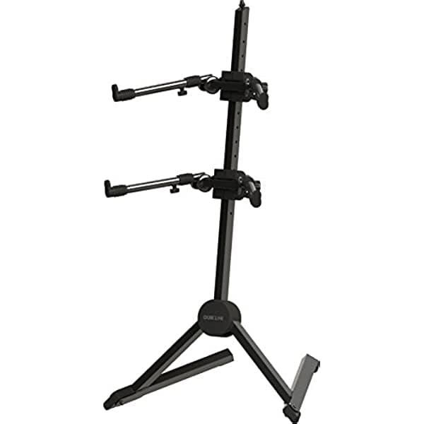 Quik-Lok Quick Lok sl-930 Totalmente Ajustable double-tier Slant Soporte de teclado con bolsa de nailon, color negro