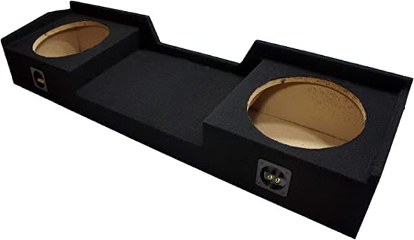 American Sound Connection Compatible con Chevy Silverado 99-06 cabina extendida, caja para subwoofer Kicker C12 doble de 12" para camioneta, 600 W pico 2X12GMNEW_10C12-4-N_10C12-4-N