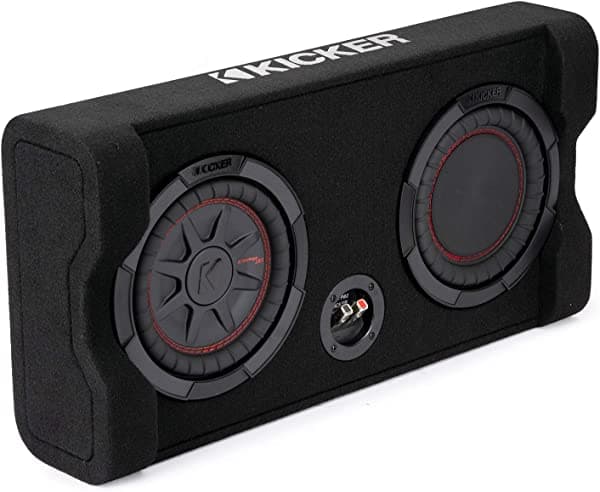 KICKER TRTP - Subwoofer de disparo delgado de 8 pulgadas y carcasa de radiador pasivo, 2 ohmios, cumple con RoHS TRTP82 (48TRTP82)