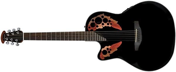 Unknown Ovation Celebrity Collection - Guitarra electroacústica de 6 cuerdas, para zurdos, negro (CE44L-5)