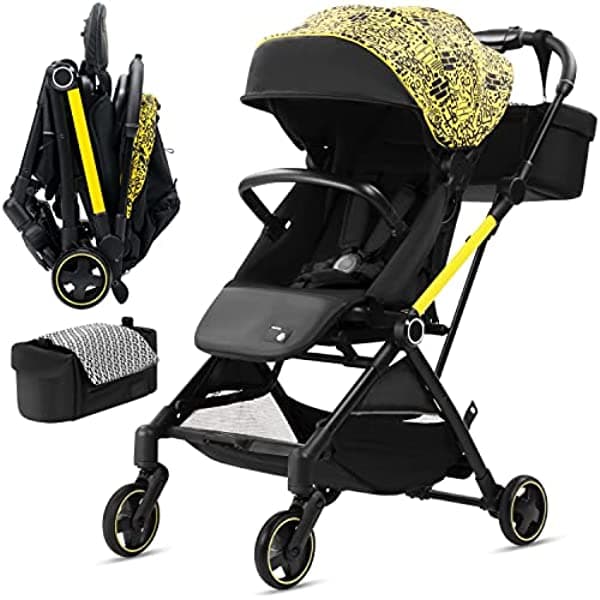 Royalbaby Lightweight Baby Stroller with Compact Fold, Toddler Travel Stroller for Airplane Friendly, Infant Umbrella Stroller with Oversized Canopy with Sun Visor 752CY