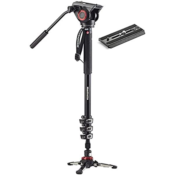 Manfrotto mvm500 a Fluido de aluminio Monopod con 500 Head 4331909049