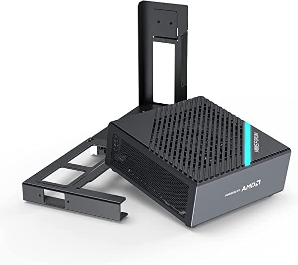 MINISFORUM Elitemini B550 Mini PC AMD Ryzen 7 5700G Windows 11 Pro Mini computadora, 32G RAM + 512G SSD, 4K @60Hz 2xHDMI+DP salidas, 2X ranuras SSD, 4X USB 3.2, compatible con tarjeta gráfica discreta