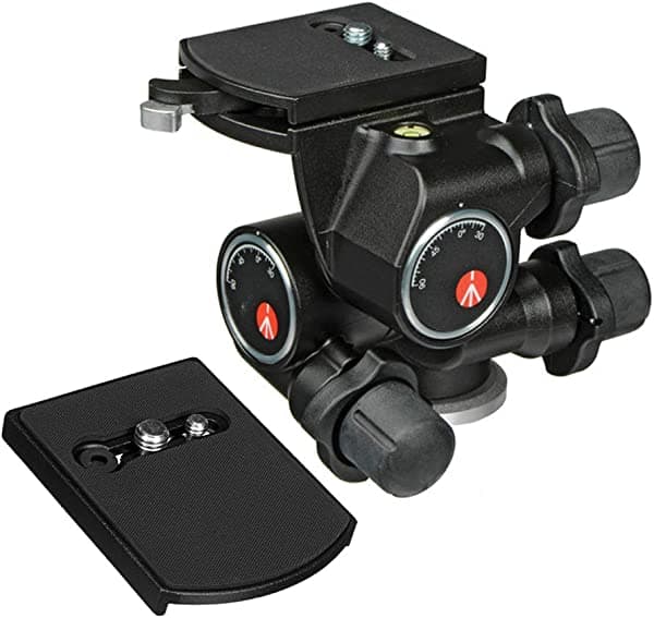 Manfrotto 410 Junior Geared Tripod Head con Placa de Liberación Rápida ZAYKIR 4332090323