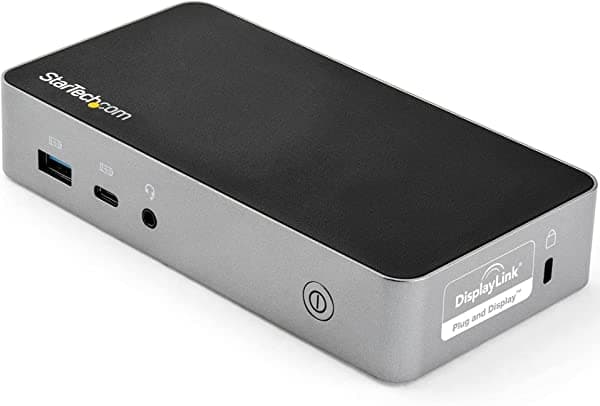 StarTech.com USB-C Dock - Estación de acoplamiento para notebook HDMI de 1080p - Power Delivery de 65 W - 1 USB-C, 3 USB-A, Ethernet - Pantalla de video dual USB 3.1 Gen 1 Tipo C - Mac y Windows (DK30CHHPD)