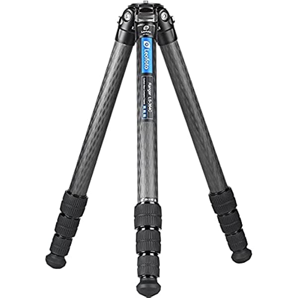 Leofoto LS-364C CF - Patas de trípode de viaje (4 secciones, fibra de carbono)