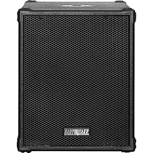 Earthquake Sound DJ-Quake (Ver 2) Subwoofer de 12 pulgadas de 1200 vatios con amplificador integrado, USB/SD y Bluetooth DJ-Quake 2.1 ver. 2