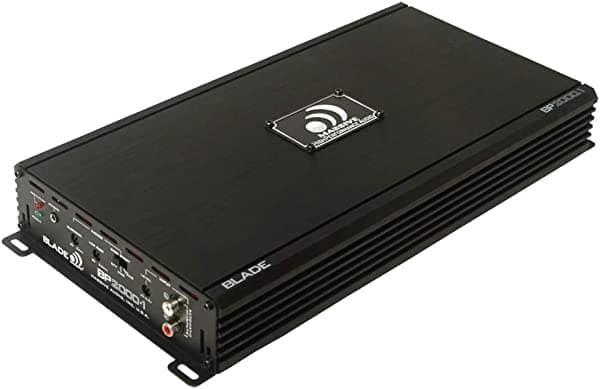 Massive Audio Serie BP2000.1V2 Blade - Amplificador monobloque de audio para automóvil monobloque de 2,000 vatios. Amplificador monobloque de gama completa con refuerzo de graves