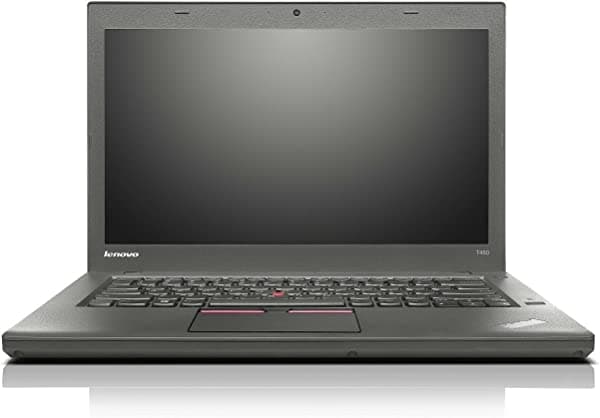 Amazon Renewed Lenovo - Notebook ThinkPad T450 de 14 pulgadas, Core i7-5600U 2.6 GHz, 8 GB de RAM, 256 GB SSD, Windows 10 Pro 64 bits, cámara web