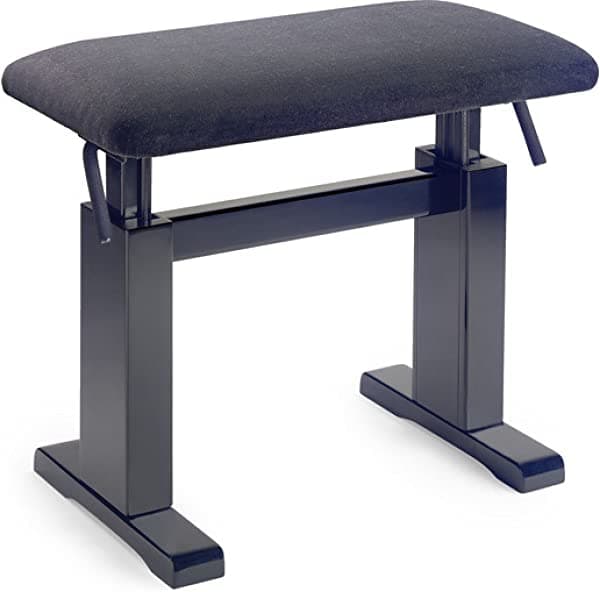 Stagg PBH 780 VBK hidráulico banco para Piano, Negro mate PBH 780 BKM VBK
