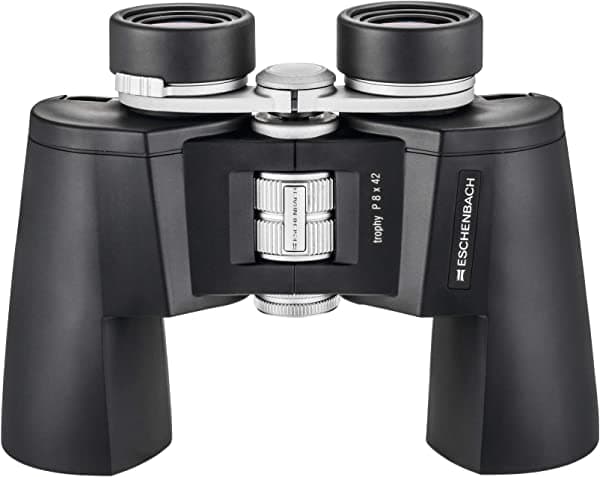 Eschenbach Optik Trophy P - Binoculares extragrandes 8 x 42, campo de visión amplio, robustos, resistentes a la intemperie, observación de la naturaleza, color negro