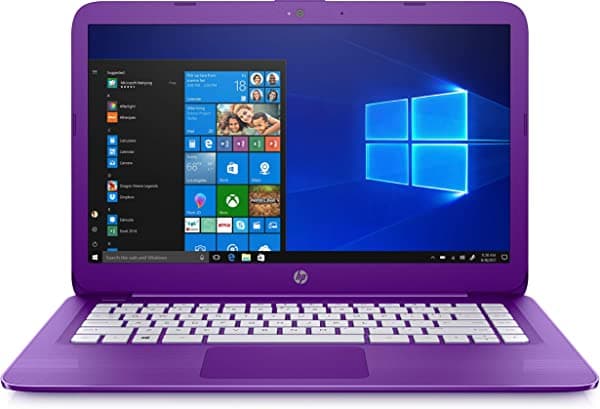 HP Stream 14-cb013wm, pantalla HD de 14", Intel N3060, 4 GB de RAM, 32 GB SSD, Windows 10 Home S Mode, púrpura 5LJ05UA
