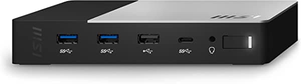 MSI Estación de acoplamiento USB C negra de 2ª generación 1P151E001