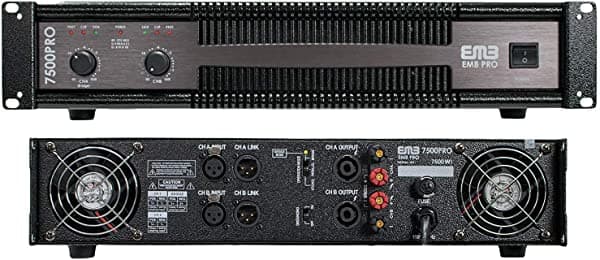 EMB Profesional 7500W 2CH Amplificador de potencia EB7500PRO