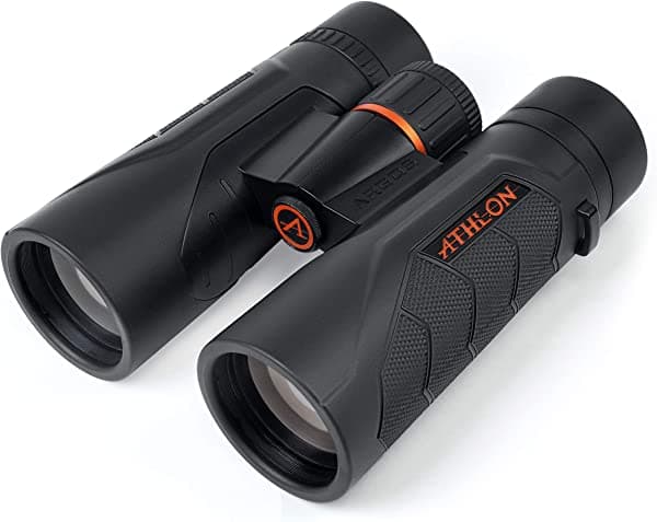 Athlon Optics 8x42 Argos G2 HD Binoculares negros con distancia al ojo, para adultos y niños, binoculares de alta potencia para caza, observación de aves y más 114012