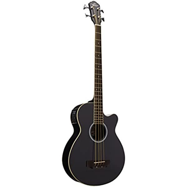 Oscar Schmidt OB100 - Bajo acústico eléctrico con funda acolchada, color negro